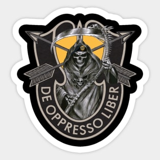 Death Skull US Army 1st Special Forces Group De Oppresso Liber SFG - Gift for Veterans Day 4th of July or Patriotic Memorial Day Sticker